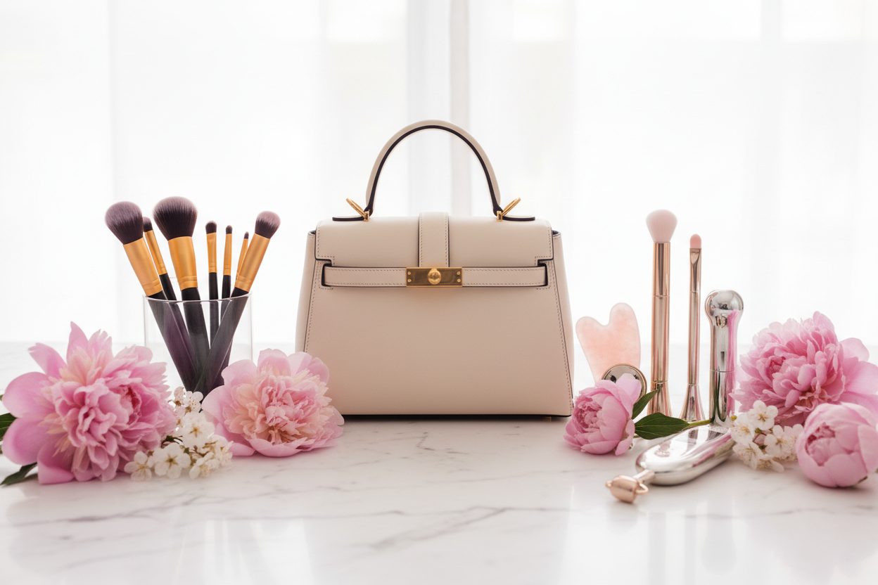 Bags & Beauty Tools - Bright Minimal