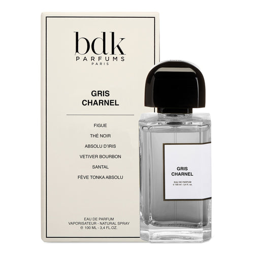Bdk Parfums Gris Charnel perfume bottle and packaging on a white background