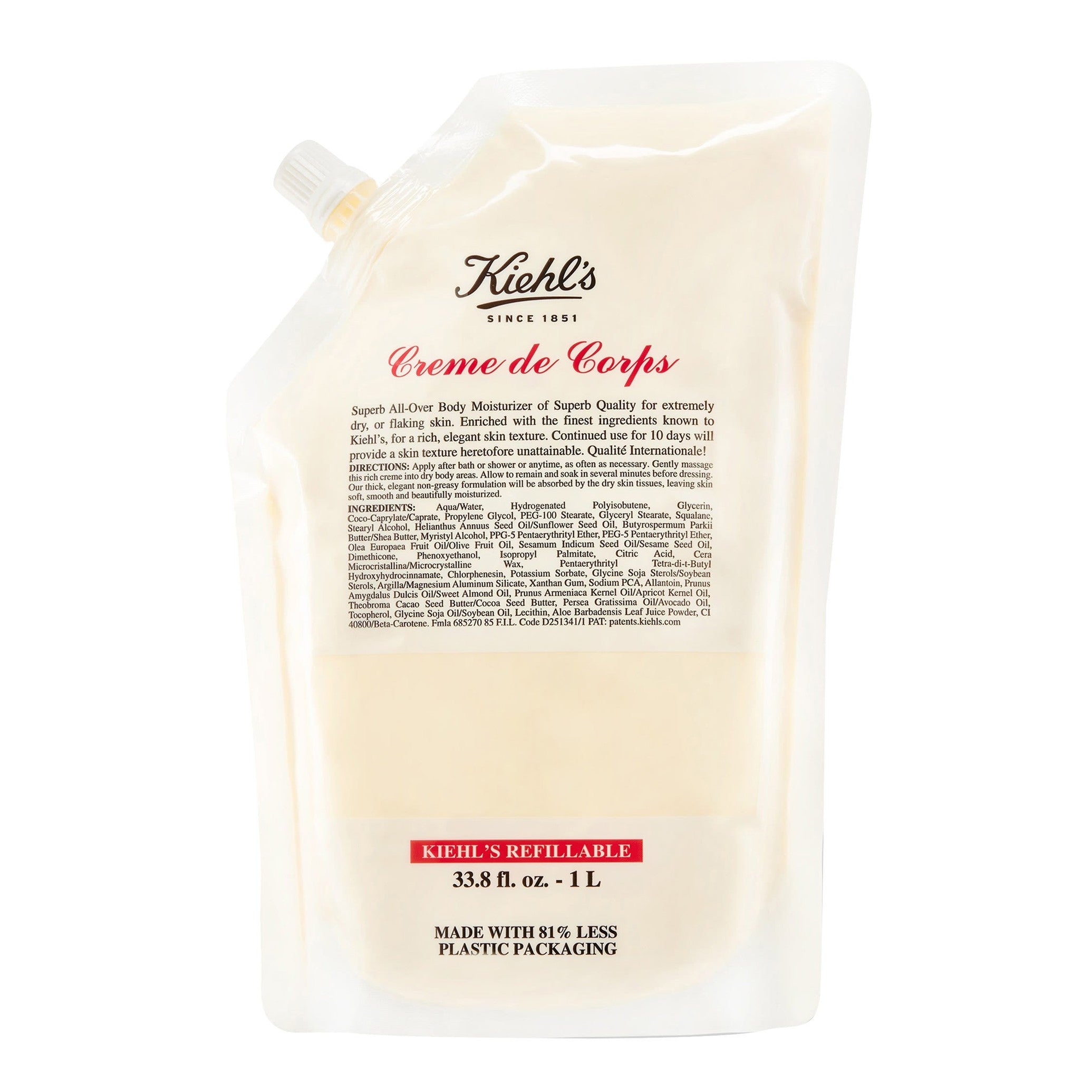 Kiehl's Creme de Corps packaging on a white background