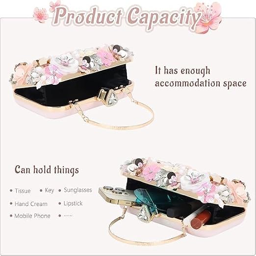 Floral Evening Clutch Bag