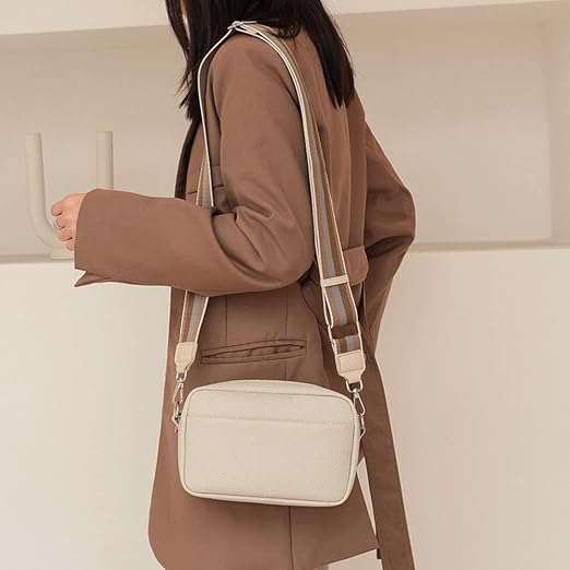 Leather Camera Crossbody Bag