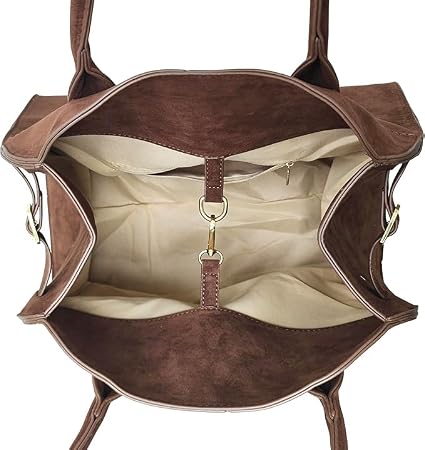 Casual Suede Tote Bag Large
