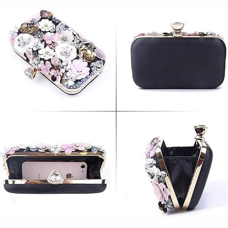 Floral Clutch Evening Bag