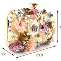 Blush Floral Clutch Evening Bag