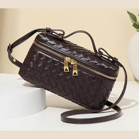Woven Box Crossbody Bag