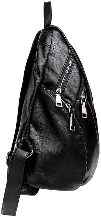 PU Leather Women's Backpack Purse – Black