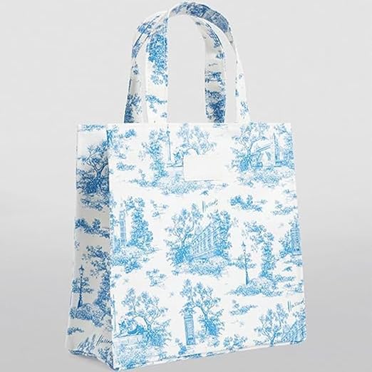 Small Toile Shopper Bag – Blue