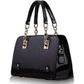 Women's Patent Leather Handbag – Black