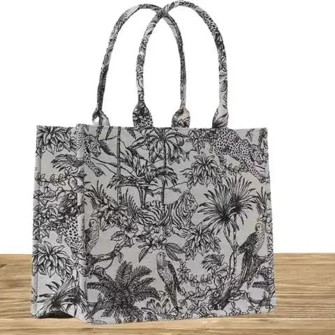 Women's Tropical Print Designer Tote Bag