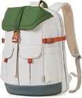 Large Travel Laptop Backpack 17 Inch – Green & White