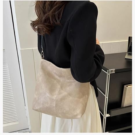 Women's Casual Shoulder & Crossbody Tote Bag Beige