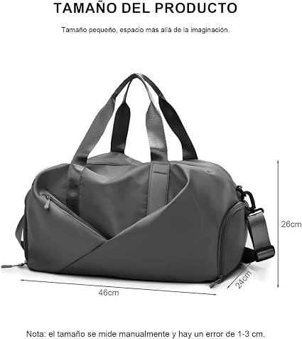 Sports Gym Duffel Bag with Wet Pocket