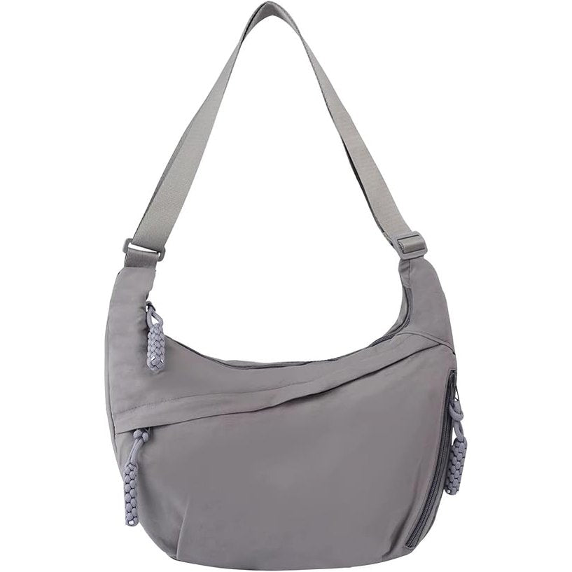 Women's Crescent Nylon Crossbody Bag