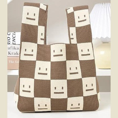 Knot Wrist Knit Tote Bag