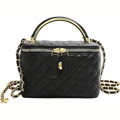 Quilted Box Crossbody Bag