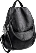 PU Leather Women's Backpack Purse – Black