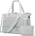 Gym & Travel Duffel Bag with USB Port – Grey