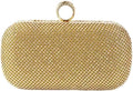 Gold Rhinestone Evening Clutch