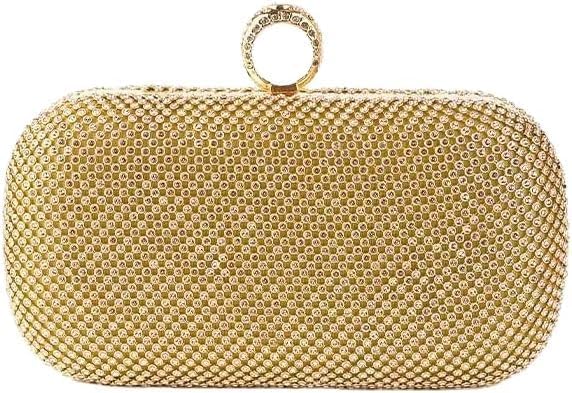 Gold Rhinestone Evening Clutch