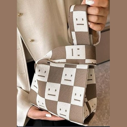 Knot Wrist Knit Tote Bag