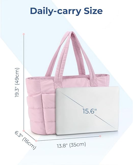 Puffy Lightweight Large Tote Bag