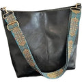Women's Black Shoulder & Crossbody Tote Bag
