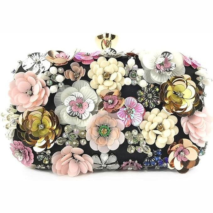 Floral Clutch Evening Bag
