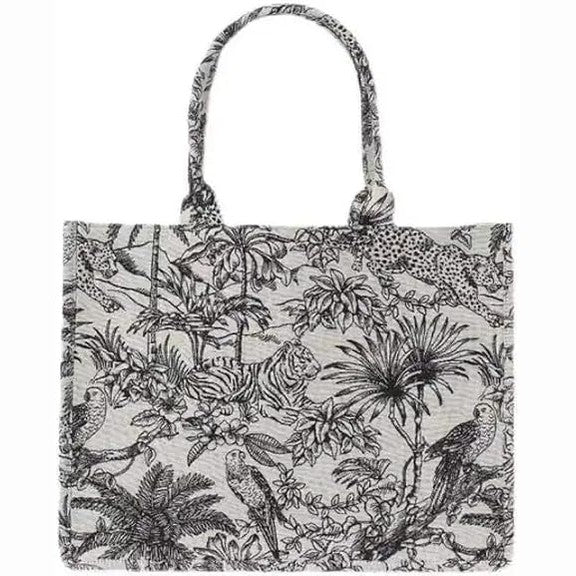 Women's Tropical Print Designer Tote Bag
