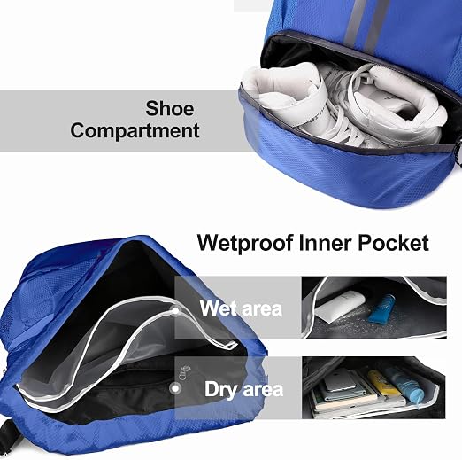 Sports Drawstring Backpack – Blue