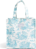Small Toile Shopper Bag – Blue