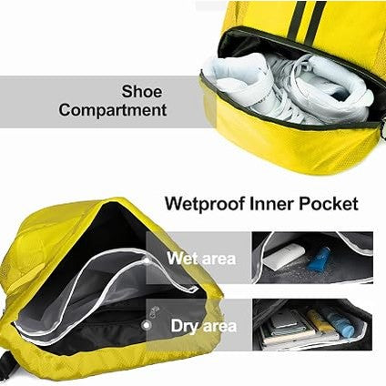 Sports Drawstring Backpack – Yellow