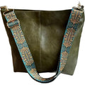 Women's Green Shoulder & Crossbody Tote Bag