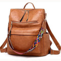 Convertible Leather Backpack Purse