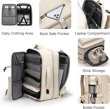40L Travel Backpack – Laptop & Carry-On