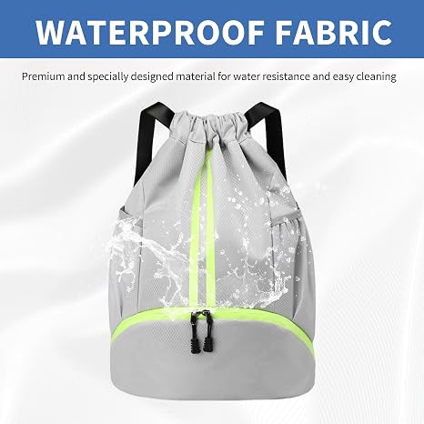 Sports Drawstring Backpack – Grey