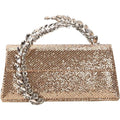 Gold Glitter Crystal Clutch Bag