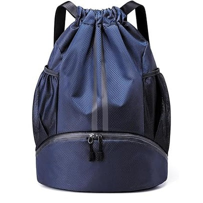 Sports Drawstring Backpack – Navy Blue