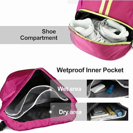 Sports Drawstring Backpack – Pink