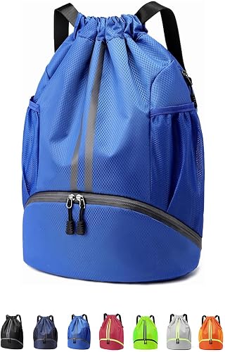 Sports Drawstring Backpack – Blue
