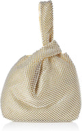 Crystal Mesh Evening Bag with Ring Handle