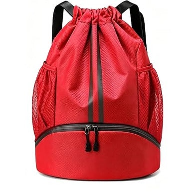 Sports Drawstring Backpack – Red