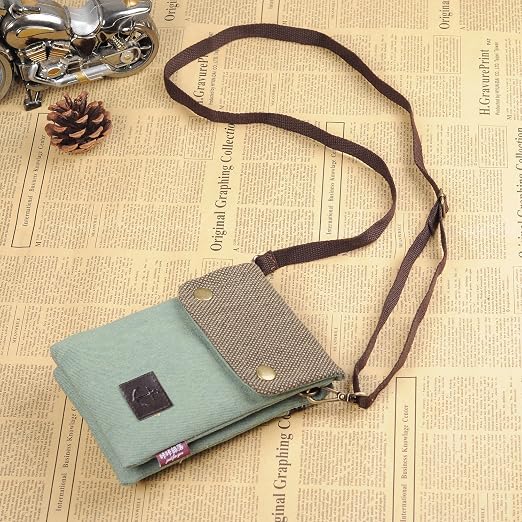 Canvas Crossbody Phone Purse & Travel Pouch