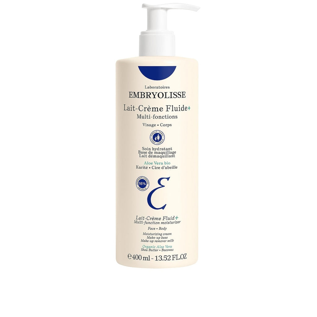 Embryolisse lotion bottle on a white background