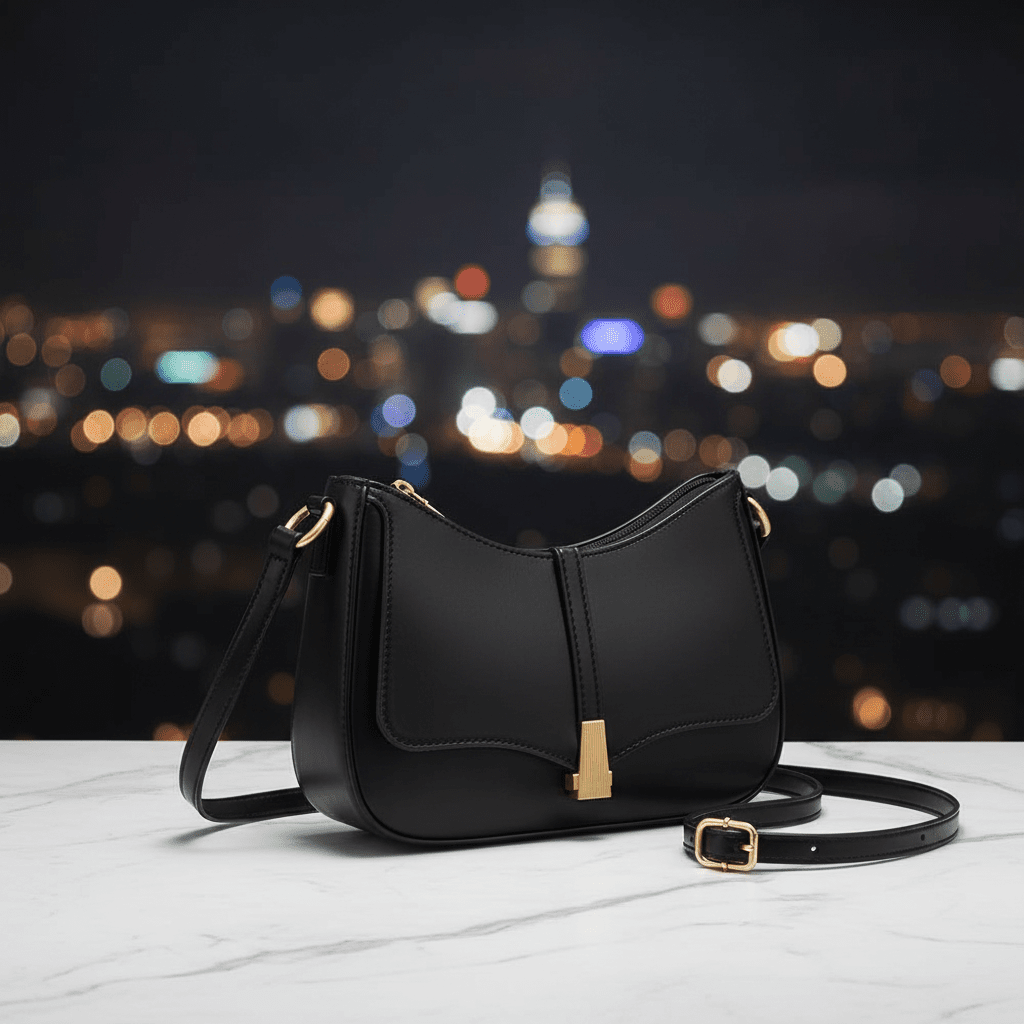 Black Crossbody Bag – City Lights