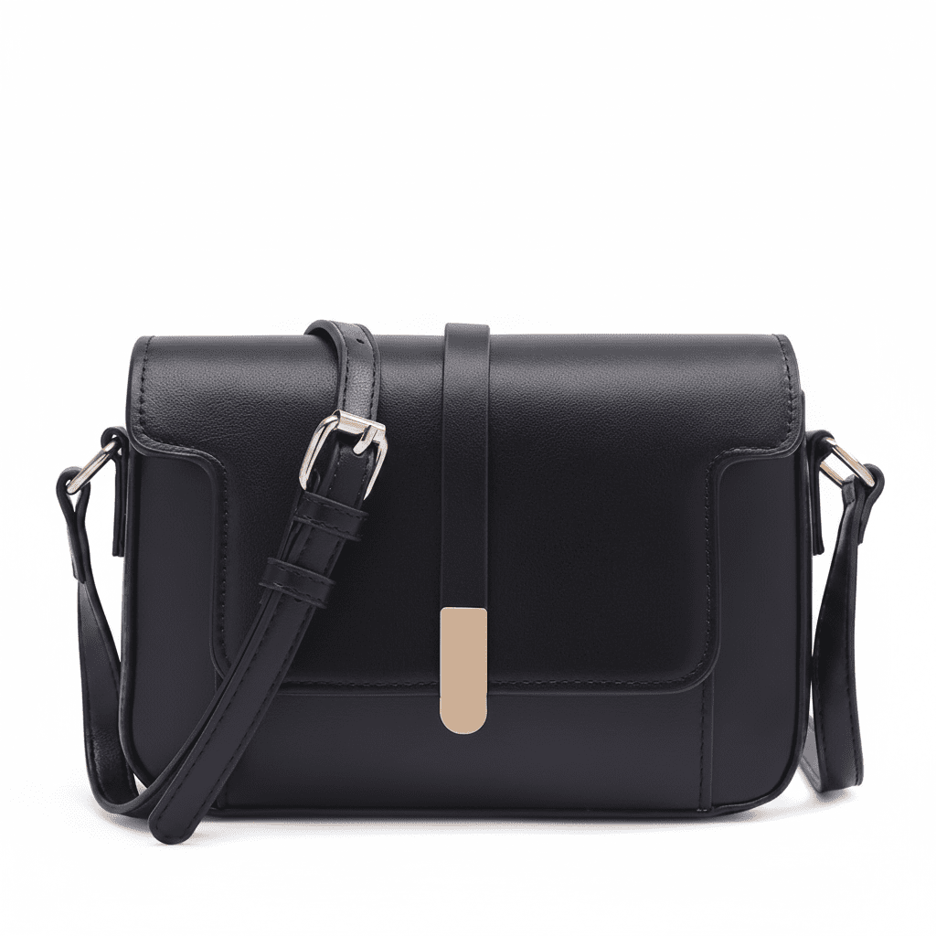 Black Crossbody Bag - No Logo