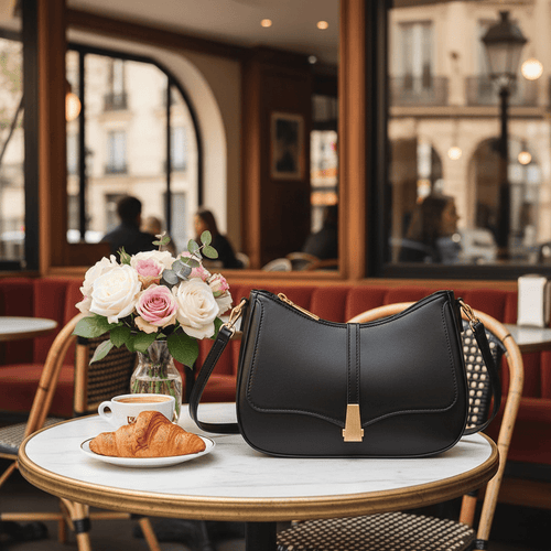 Black Crossbody Bag – Parisian Cafe