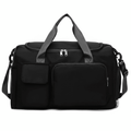 Black Oxford Duffel Bag – No Logo