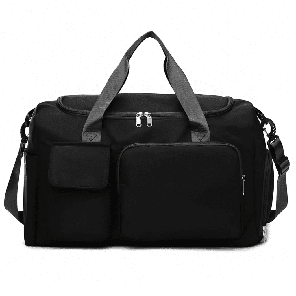 Black Oxford Duffel Bag – No Logo