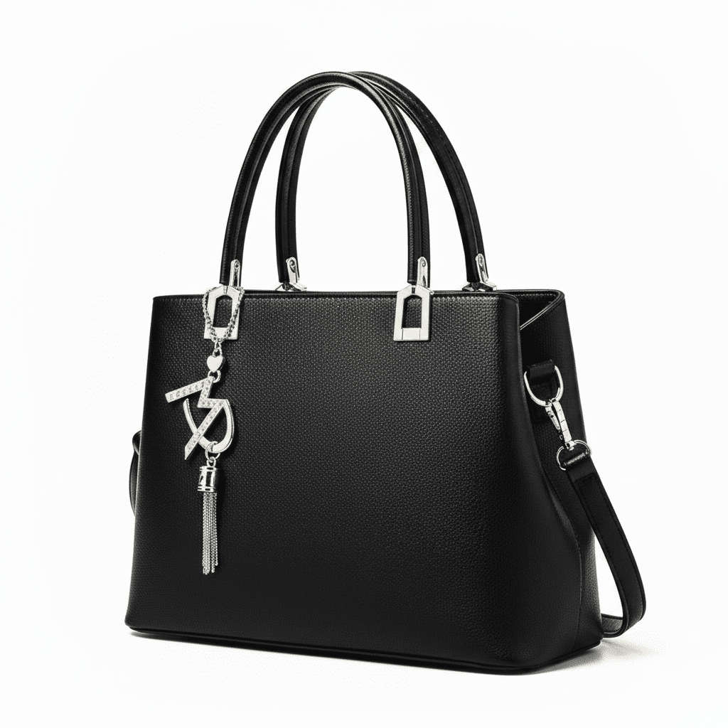Black Satchel – White Background