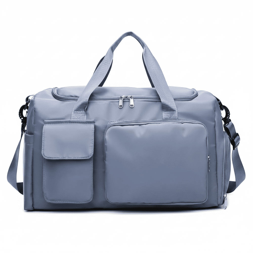 Blue Oxford Duffel Bag – No Logo